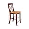 International Concepts X-Back Counter Height Stool, 24" Seat Height, Cinnamon/Espresso S58-6132 - alternate 10